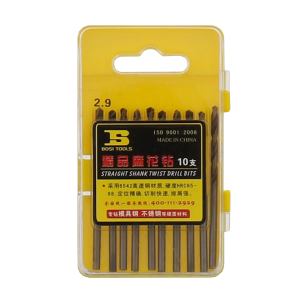 波斯(BOSI) 荧光系列精品麻花钻 2.9mm 盒