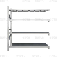 洛泰远 不锈钢货架304材质四层仓储货架 120*50*200cm/500kg副架
