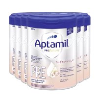 有效期到27年6月-6罐装 | Aptamil德国爱他美 白金版进口婴幼儿PRE段奶粉HMO(0~6个月)800g/罐