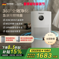 诺森柏格(Nocenbeger)空气净化器高效分解除甲醛细菌家用新房除异味pm2.5负离子净化器G6Plus