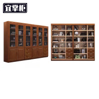 宜掌柜 落地书柜六门 台