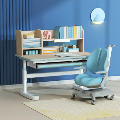 爱果乐儿童书桌小学生家用学习桌可升降写字桌实木简约课桌椅套装
