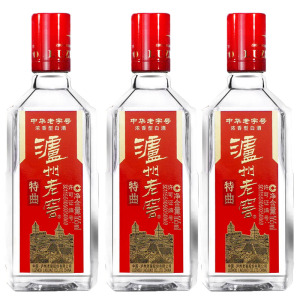 泸州老窖老字号特曲 52度165ml *3瓶 三两三小酒 浓香型 2021年
