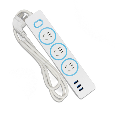 舒氏 新国标USB快充插线板 1.6米3USB+3孔