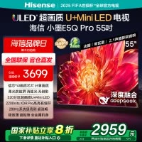 海信电视小墨E5Q Pro 55吋 超画质U+Mini LED 柔光防眩屏 信芯芯片 288Hz高刷