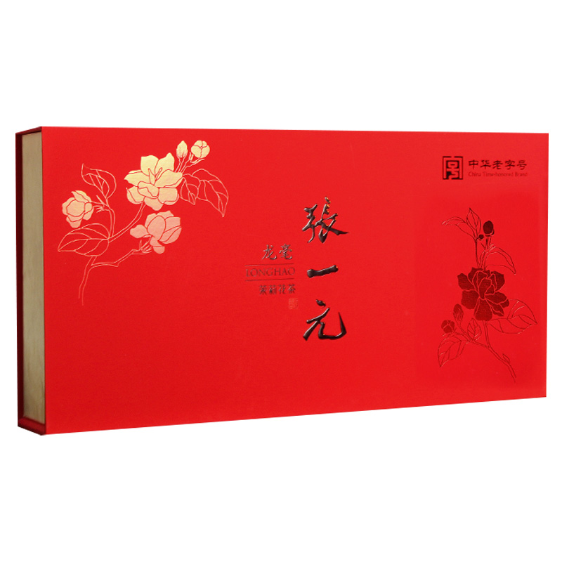 张一元茶叶礼盒汤色透亮茶香馥郁铝箔密封特级茉莉龙毫400g