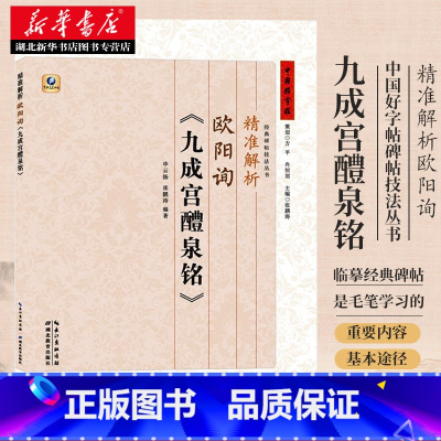 [正版]书店 欧阳询九成宫醴泉铭 精准解析张鹏涛 楷书毛笔字帖书法 毕云扬湖北教育出版社图书籍