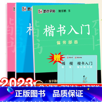 楷书入门训练-3本套 [正版]荆霄鹏楷书行楷字帖通用规范汉字7000字常用字楷体字帖初学者硬笔书法教程初中生高中生成人男