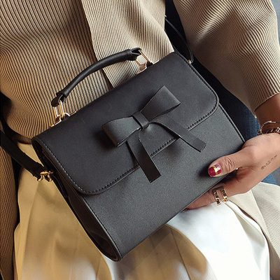 2020新款女包迷你凯莉包欧美百搭斜跨单肩包女士手提小包包LB200467-1H黑色