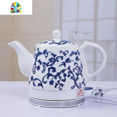景德镇陶瓷电热水壶青花烧水壶泡茶煮水壶日用家用茶瓷壶自动断电 FENGHOU 1.5L时尚青花