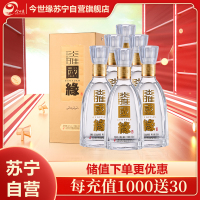 今世缘 淡雅国缘 浓香型白酒 42度 500ml*6瓶 整箱装 苏宁自营