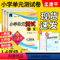 [单元卷:4本] 语数英+科学(教科版) 六年级下 [正版]2024春孟建平小学单元测试卷一二三四五年级下六年级下册上册