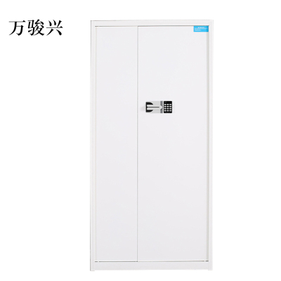 万骏兴钢制密码文件柜保险柜铁皮资料柜通门白色国宝锁420*900*1850