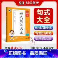 语文 小学五年级 [正版]2023版小学语文句式训练大全5年上册小学通用版5.3小学基础练五上册仿写句子造句训练照样子写
