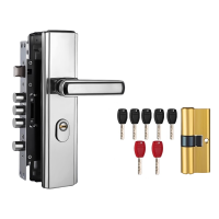 吉迎尚品 防盗门锁房门锁入户门锁 上提快速锁门 套