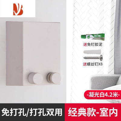 三维工匠隐形收缩钢丝晾衣绳免打孔卫生间伸缩晾衣架室内晾晒器阳台2110