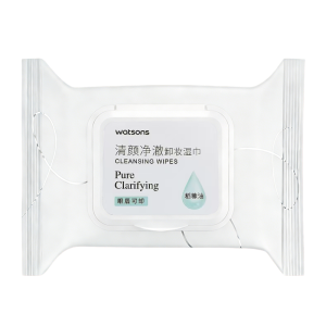 屈臣氏清颜净澈卸妆湿巾30片便携式卸妆湿纸巾不刺激官方正品推荐