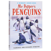 [正版图书]波普先生的企鹅 英文原版 Mr. Popper's Penguins 纽伯瑞儿童文学奖银奖 大奖小说 幽默小