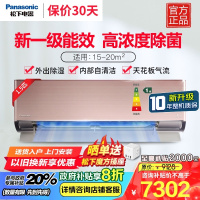 松下(Panasonic)1.5匹20倍纳诺怡净化新1级直流变频自清洁壁挂式空调独立除湿 WIFI智能 H13KQ10N