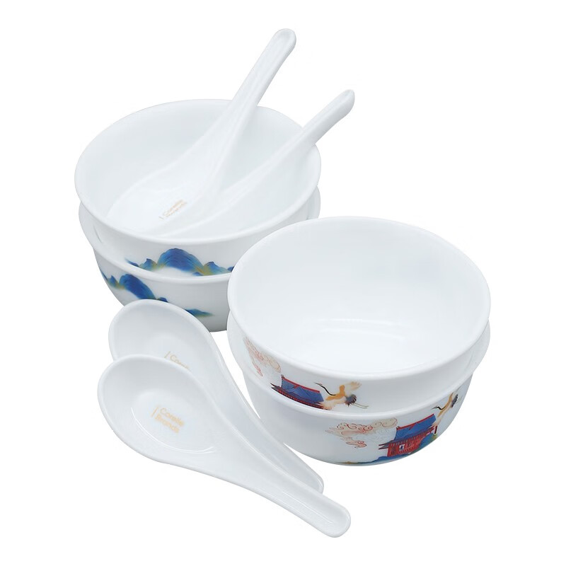 康宁 冰萃玲珑盛世鸣和系列餐具 CB-BCLLSSMH8/KZ/LS 8件套/套