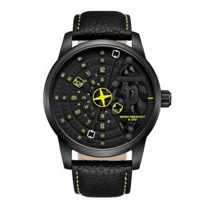 POLICE 男款欧美腕表石英表黑盘潮流碳纤维男士都市休闲腕间潮品 Schwarz