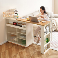 全友家居北欧简约风吧台柜门厅玄关柜可旋转伸缩大容量储物客厅吧台桌沙发背柜