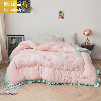 被芯被2米×2.3一米八春季春秋被子轻薄舒适四季女生可爱 三维工匠