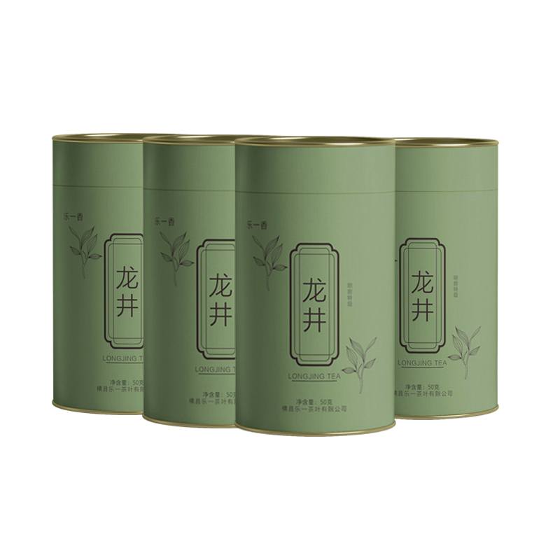 乐一香龙井茶明前特级200g组合(50g金罐*4)