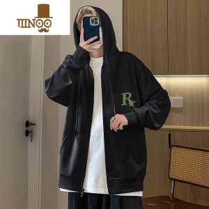 YANXUSTA RAITA美式拉链开衫连帽卫衣男女潮牌R星新款上衣宽松潮流