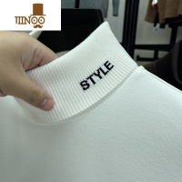 YANXU高领德绒打底衫男双翻领冬季加厚保暖双面绒卫衣男士内搭长袖t恤