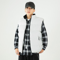 马甲男秋冬季立领棉马甲坎肩工装马夹男休闲百搭潮牌青少年外套男