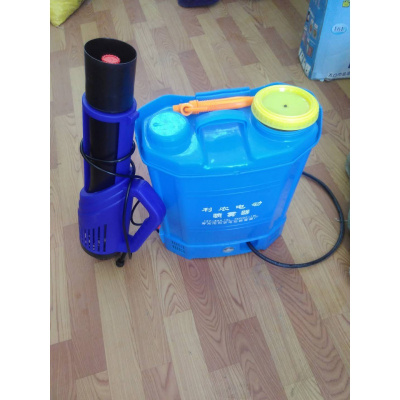 三代电动喷雾器弹痕迷雾机多功能雾化高压风送式大田高效风叶送风筒三代蓝风筒+16L铅酸喷雾器