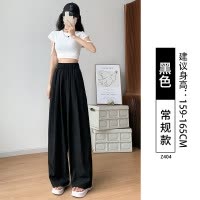 冰丝垂感山本裤女夏薄款2025新款肌理感宽松休闲窄版遛弯阔腿裤子
