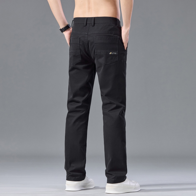 2026修身休闲裤男生舒适柔软直筒裤合身五色简约款男士棉布裤春季