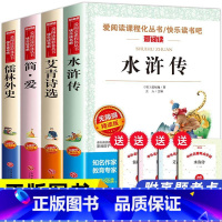 [正版]艾青诗选和儒林外史简爱书籍原著全套4册诗集阅读 初中生九年级必读的初中课外书吴敬梓原版名著初三 水浒传无删减白