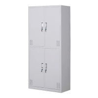 铭威盾更衣柜员工铁皮柜健身房宿舍储物柜带锁存包柜收纳柜钢制四门更衣柜