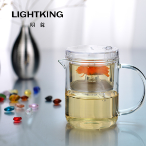 KAMJOVE/金灶 明尊 EC系列 飘逸杯 弹压式茶道杯 耐热玻璃茶具 花茶壶 过滤泡茶壶 家用玻璃茶壶 茶道