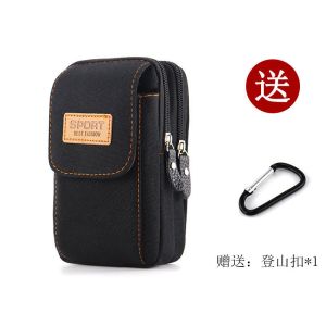 帆布手机包男士穿腰带腰包多功能新款手机袋工地干活零钱包