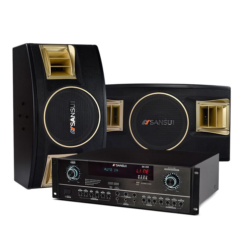 山水sp211卡包音响家庭ktv卡拉ok套装电视低音炮音响专业k歌音响音响