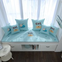 家柏饰(CORATED)北欧高密度乳胶飘窗垫窗台垫定做榻榻米阳台海绵垫沙发毯坐垫 猫王 18cm飘窗垫