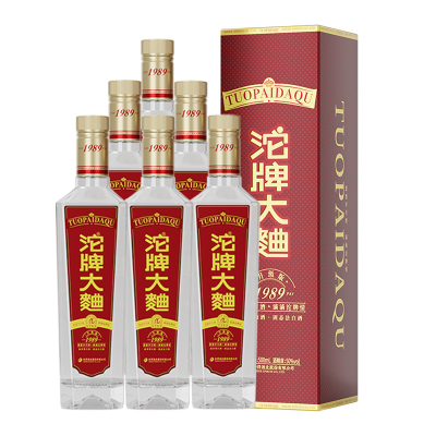 [升级版]1989沱牌大曲50度500ml*6瓶 浓香型纯粮食优级白酒盒装整箱