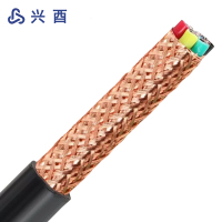 兴酉 铜芯屏蔽软电缆 ZR-KVVRP-7*1mm² 米