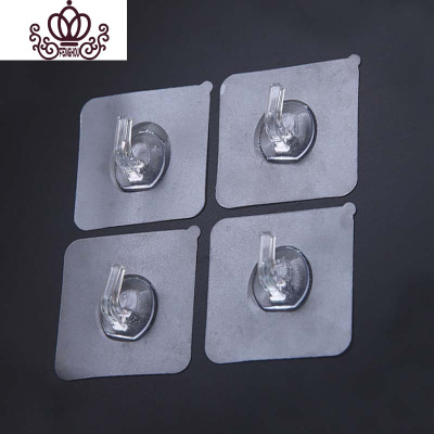 封后无痕挂钩免打孔透明超强力承重粘胶家用卫生间粉刷墙防水隐形粘钩无痕粘钩10个装