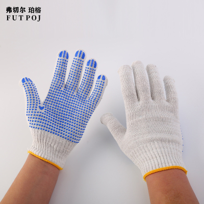 弗切尔珀榕 600G灯罩棉点胶(蓝点)手套[一打]