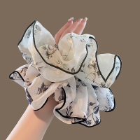 法式精致优雅碎花大肠发圈简约气质高级感超仙古风汉服发绳头饰女送女朋友老婆情人节七夕生日礼物