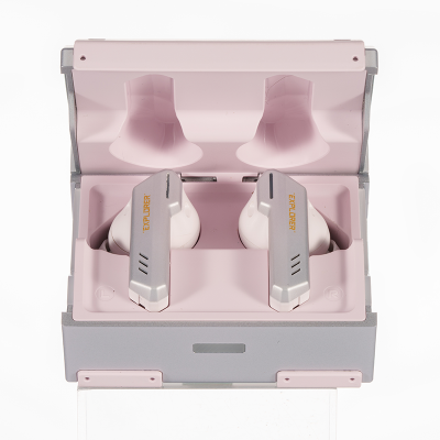 弱水时砂探索者全场景入耳式无线耳机粉黑配色内置麦克风无线自由听