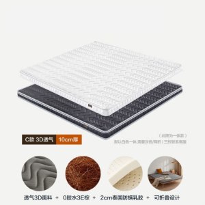 质凡天然椰棕软硬床垫棕榈榻榻米定制做席梦思可折叠棕垫 10公分厚 10公分厚 2000*2000