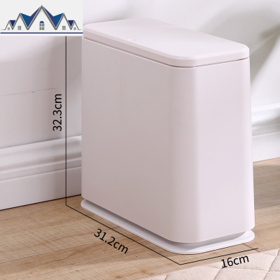 北欧垃圾桶家用双层客厅按压式厨房卫生间厕所创意纸篓大号带盖筒 三维工匠