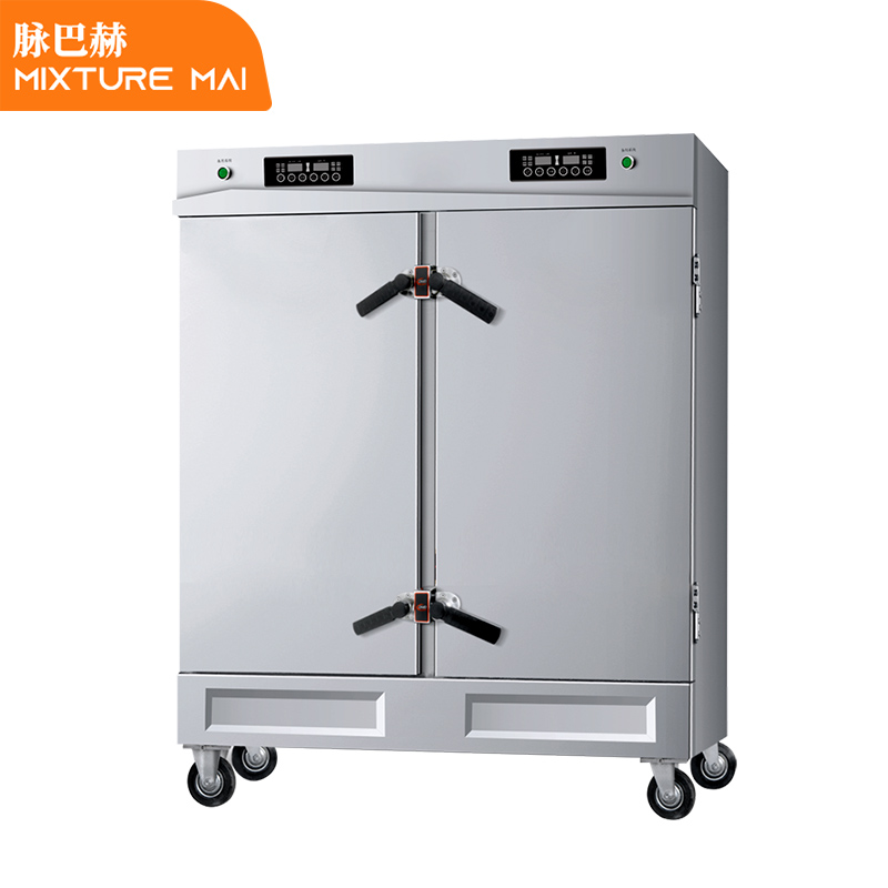 脉巴赫 商用实用豪华型电气两用单门48盆380V蒸饭柜 食堂单位学校米饭包子馒头面食蒸柜车MBH-PH-48