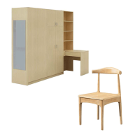 鑫睿辉 衣柜组合(含书桌凳子) 2100*1800*2200mm